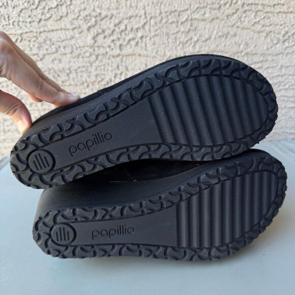 Birkenstock Papillio Ebba Wedge Boots Women’s 10US or 41EU Black Suede Leather - Picture 8 of 13